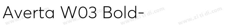 Averta W03 Bold字体转换
